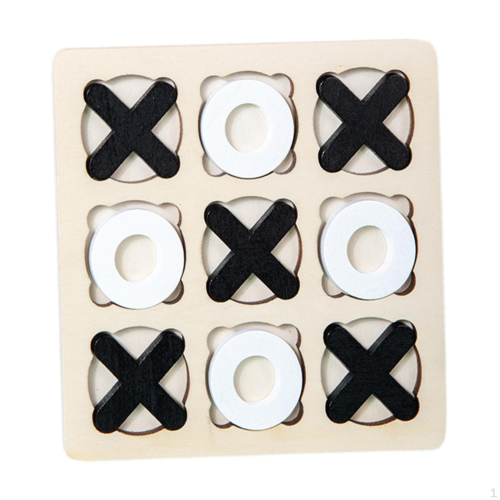 14.7*14.7cm Wooden Tic TAC Toe Game Educational Toys XO Table Toy Style C