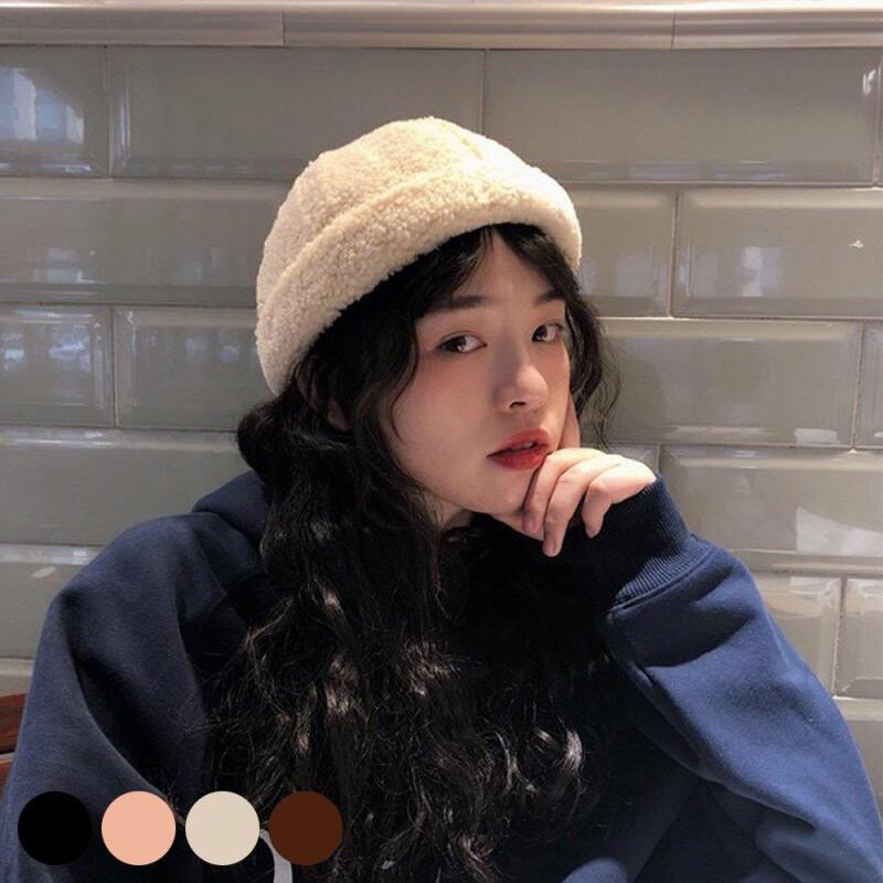 Women s Poggle Fleece Winter Watch Cap Hat C6345_Black