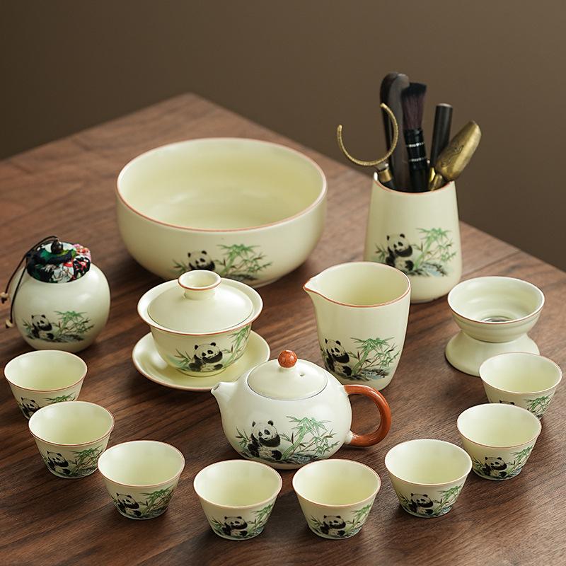 

Набор для чая Кунг-фу Панда Полный набор чайной посуды Кунг-фу Офисный чайник Чайная чашка Простой