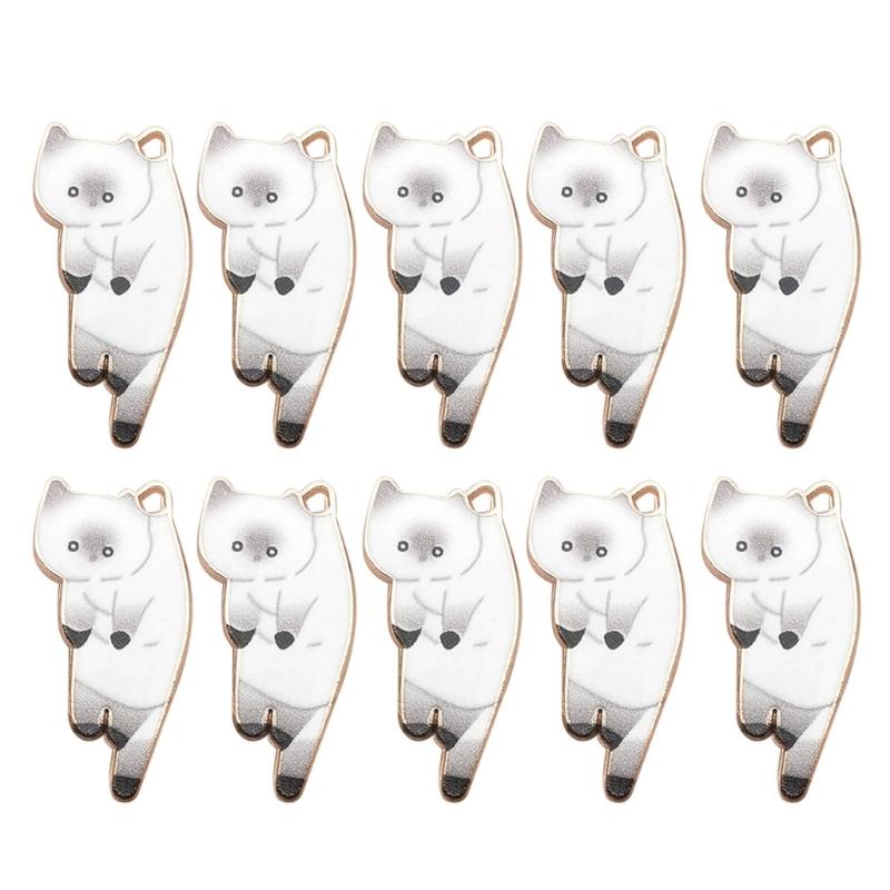 6 Colors Hang Tags Alloy Earrings Jewelry Necklace Pendant DIY Accessories