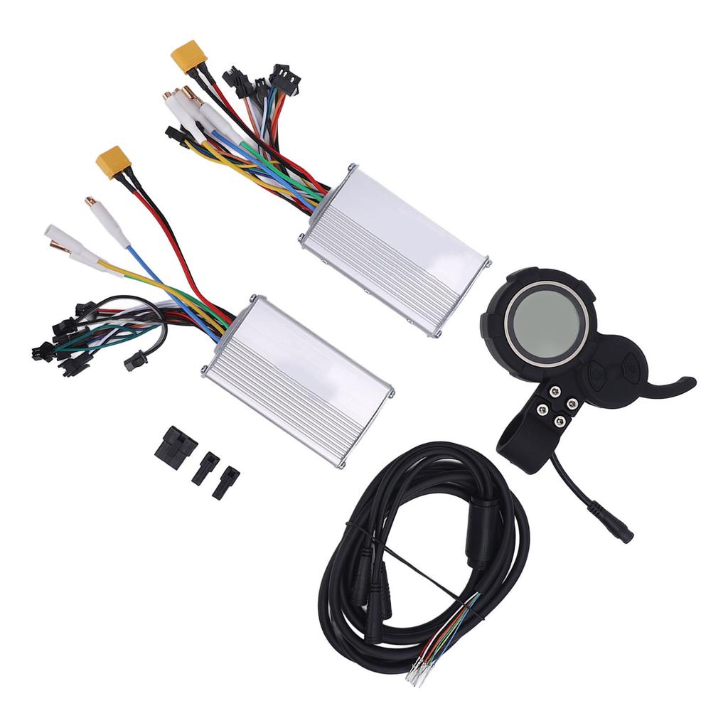 Electric Bike Controller 52V 25A 1200W Dual Drive Motor Controller Kit with Display High Performance