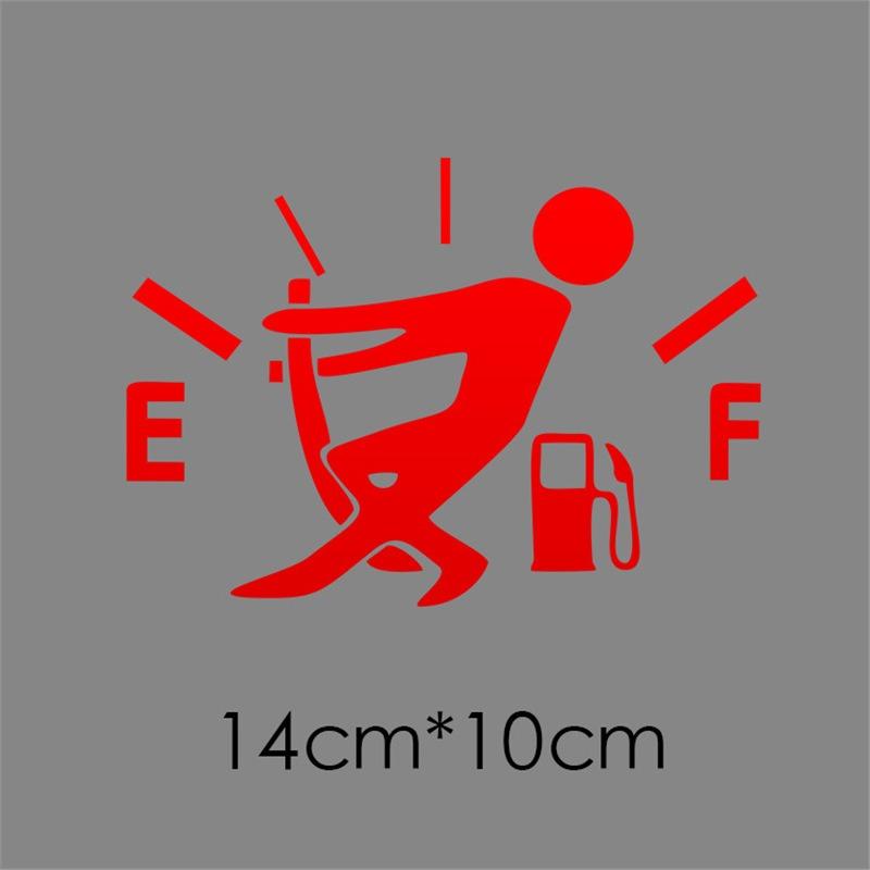 Funny Car Stickers Men Pull Fuel Tank Pointer Reflective Car Stickers Window Warning Sign Decal Car Styling Car Accessories