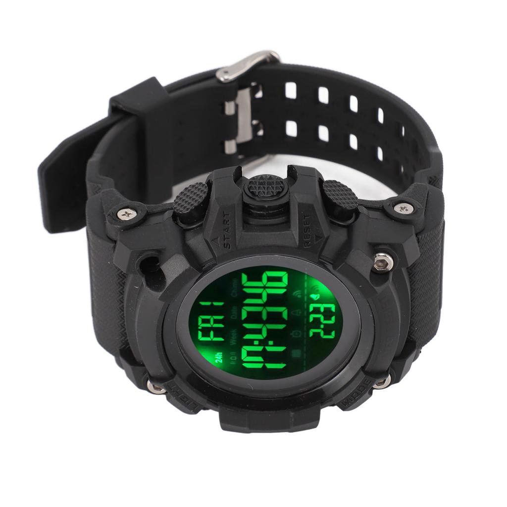 Digital Sports Watch 50m Waterproof Alarm Clock Electronic Watch with Luminous Light Calendar