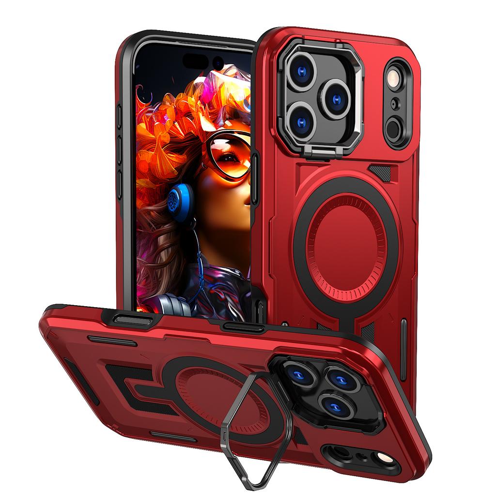 iPhone11Promax Mobile Phone Case Magnetic Charging Apple 11Pro Lens Holder Case