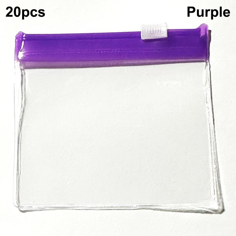 20Pcs Eva Pill Pouch Bags Reusable Zippered Pill Pouch Set Medicine Organizer Self Sealing Translucent Medicine Bags Trave