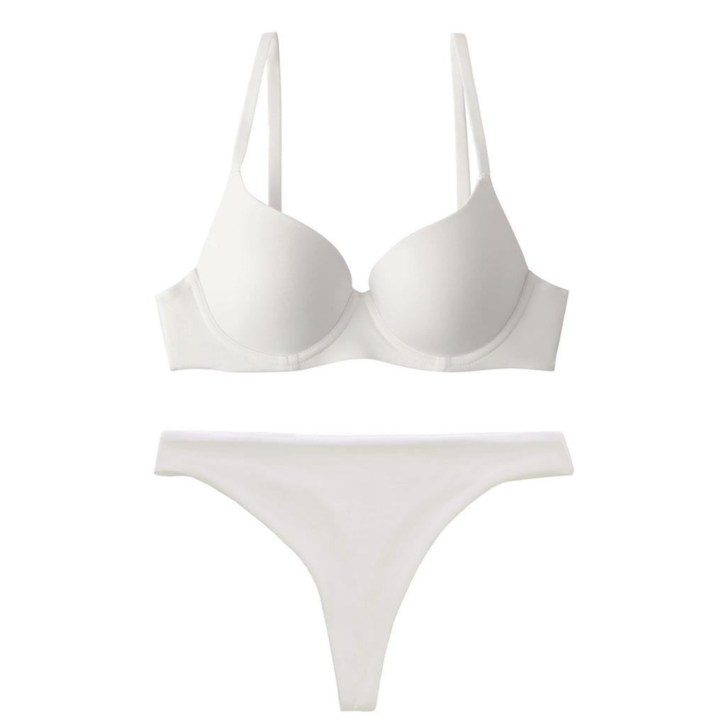 European and American large-size underwear summer smooth surface non-marking soft steel ring bra large chest small anti-sagging upper suppor