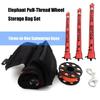 High Visible Inflatable Scubas Signal Tube with Diving Spool Reel and Clip Open Bottom Safety Inflatable Dives Float