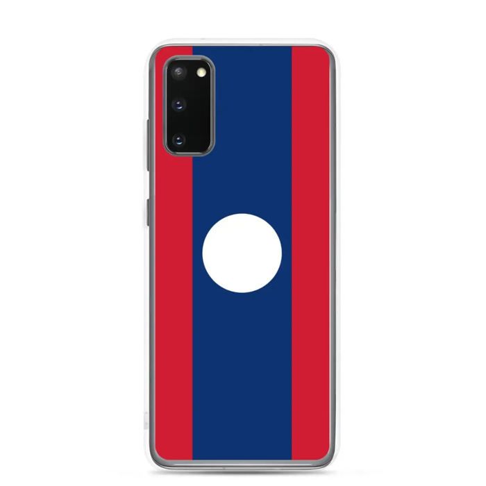 Coque Téléphone - Samsung - Galaxy S22 Ultra - Drapeau Laos - Souple - Multicolore