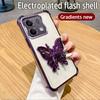 Etui z uchwytem 3D w kształcie motyla z powłoką galwaniczną dla Xiaomi Redmi 15C Note 15 Note 14 Pro Plus 14C POCO C85 4G 5G Odporne na wstrząsy etui z podstawką
