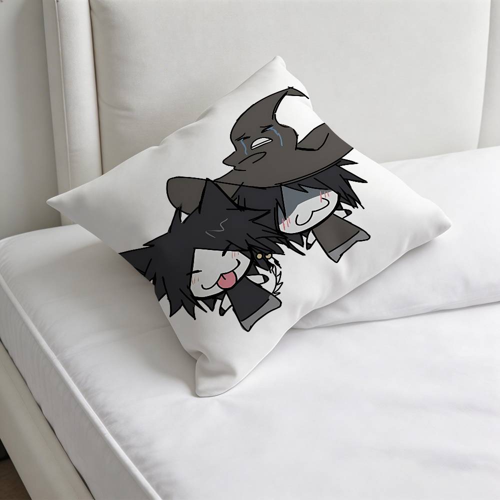 

AAzure Time FForsaken Cute Decorative Square Pillow Cover Soft Comfortable Pillow Case Sofa Bed Home Decoration 30x30cm