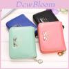 1pcs Coin Leather Purse Women Bowknot Small Wallet Zipper Around Mini Coin Bag