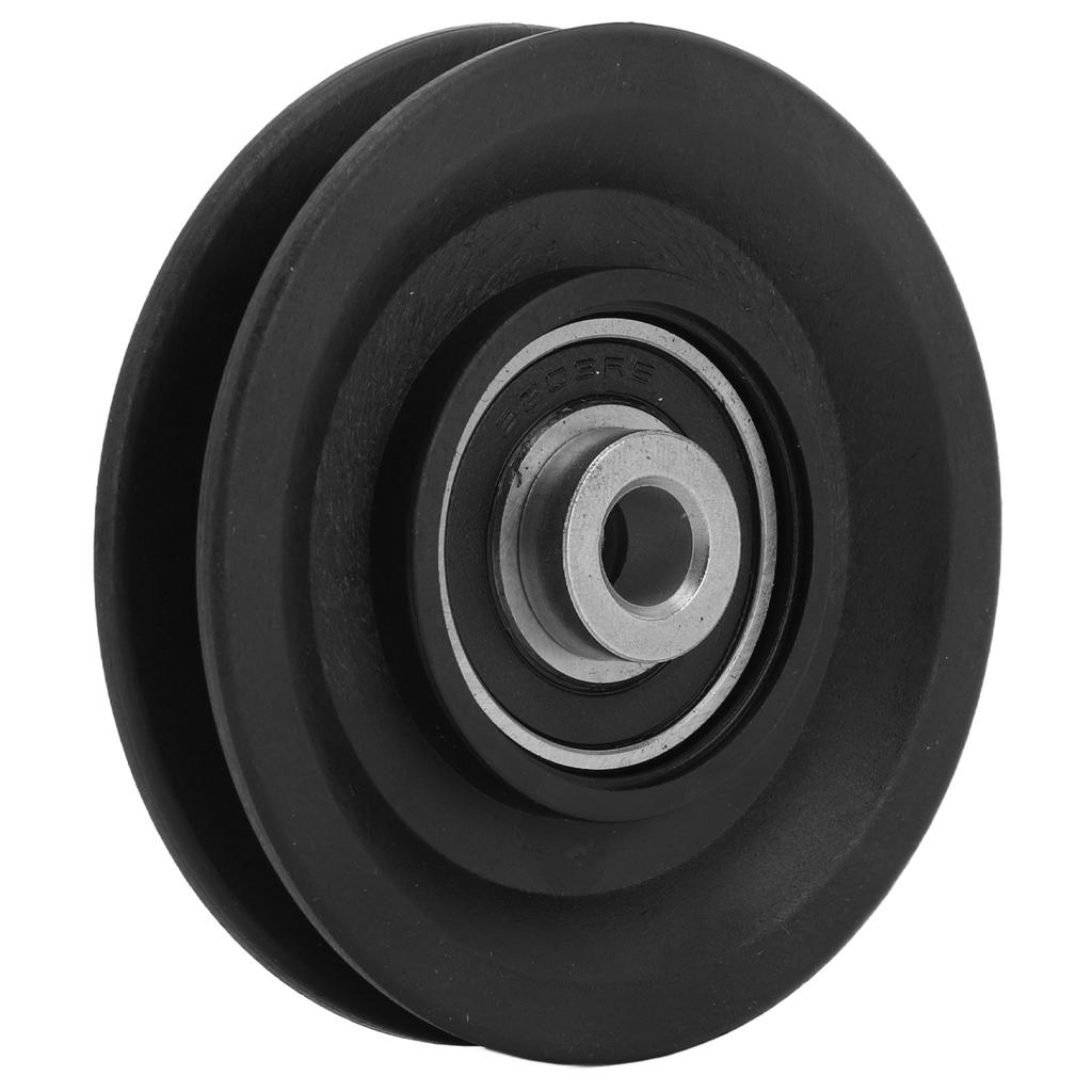 10pcs 3.5in Pulley Durable Silent Nylon Universal Bearing Pulley Wheel for Crane Gym Equipment Garage Door Ladder Lifts