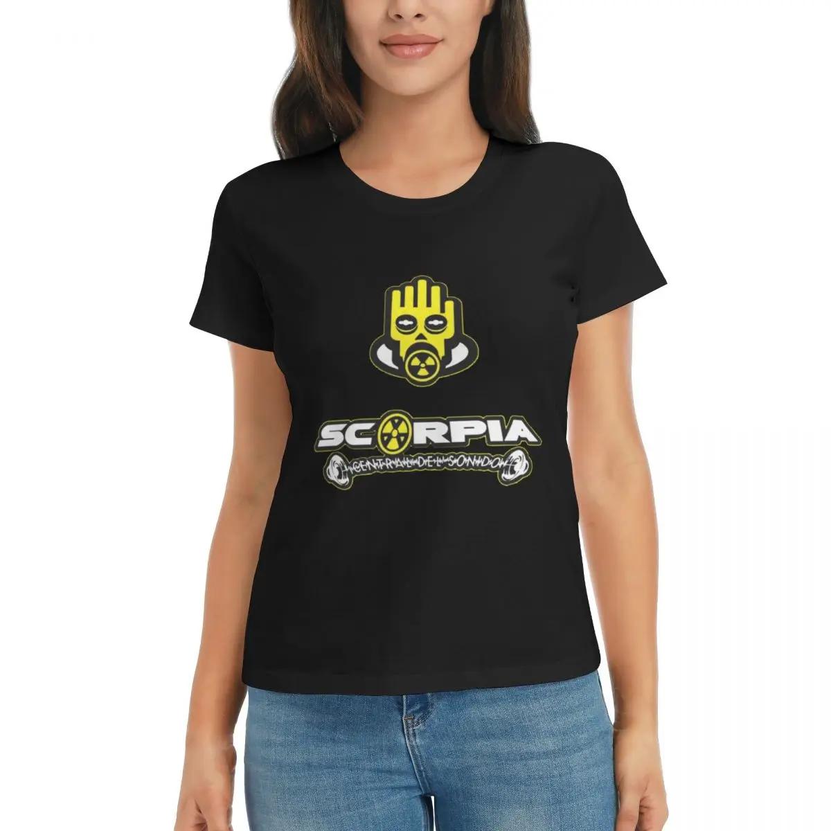 

Women TShirt Scorpia Central Del Sonido Summer Short Sleeve Tees Round Neck Cotton T Shirts Clothes Tops Streetwear 4XL