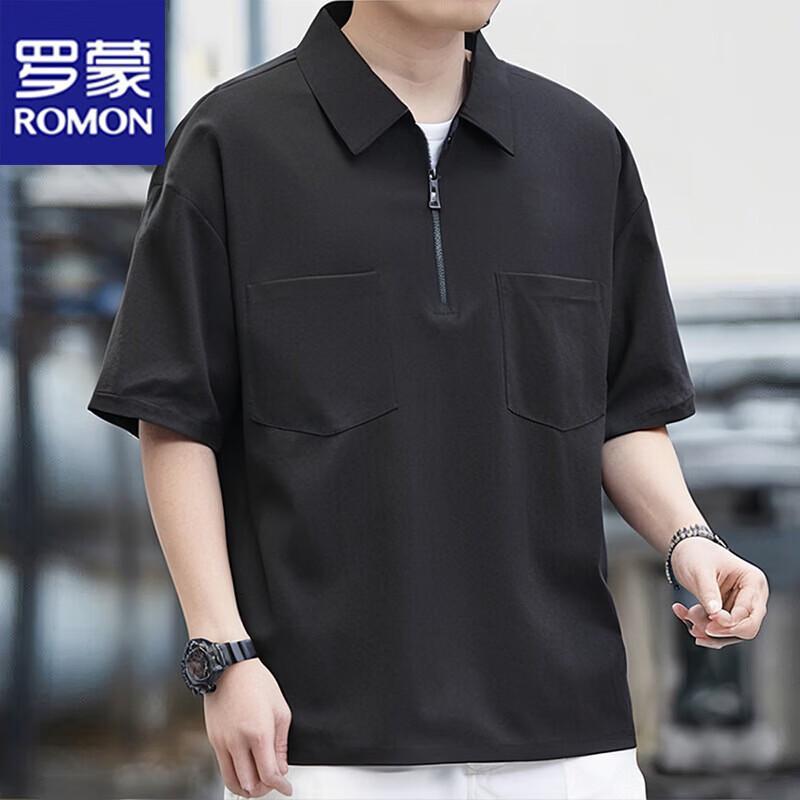 ROMON Men s Summer Casual Polo Short-Sleeve T-Shirt 3XL
