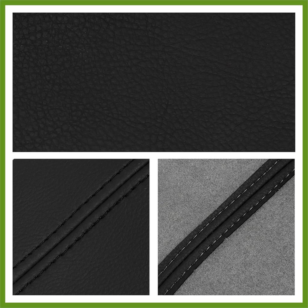 1 Pair Synthetic Leather Car Front Door Panels Armrest Cover Black for Honda Civic 2006-2011 Sedan Vehicle Components