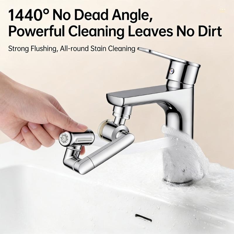 360 Degree Swivels Spouts With Regulable Arm Flexible Goosenecks Faucet Extenders for Sink Faucet Modern Bathroom