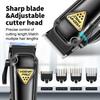 Black Hair Clipper Premium Black Rechargeable High-End Electric Hair Clipper Men's Electric Hair Clipper with Body LED Digital