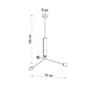 Lampa Wisząca Oralia 3 E27 Czarny Lumilo 03.115.03