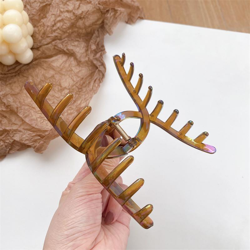 Fashionable 13cm Colorful Plastic Hair Claw Clip For Women Stunning Accessories For Hair