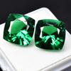 20.54 Ct NATURAL Garnet CUSHION CUT Green   Loose Gemstone Pair