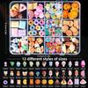3D Mix Assorted Color Nail Charms Acrylic Multi Cute Nail Art Charms Hollow Candy Jewelry Nail Supplies for Nail Art Design DIY Crafts Accessories