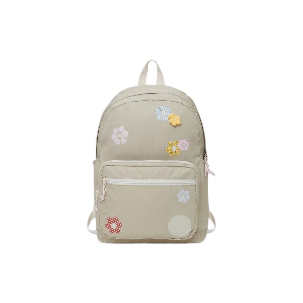 

Converse Sports Casual Series Beige Floral Backpack Unisex Backpack 10025826-A02 Light Umber