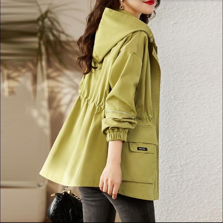 Female High-grade Work Clothes Tops Coat Spring Autumn Women Windbreaker Jacket Korean Ladies Loose Fitting Trench Outwear