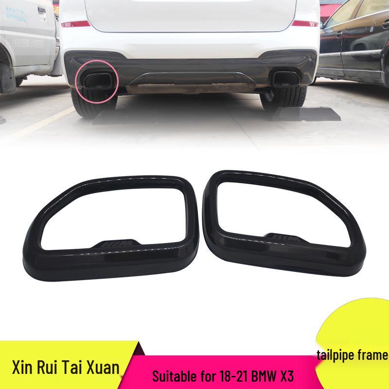 BMW X3 (18-21) Silver Exhaust Pipe Cover Accessories