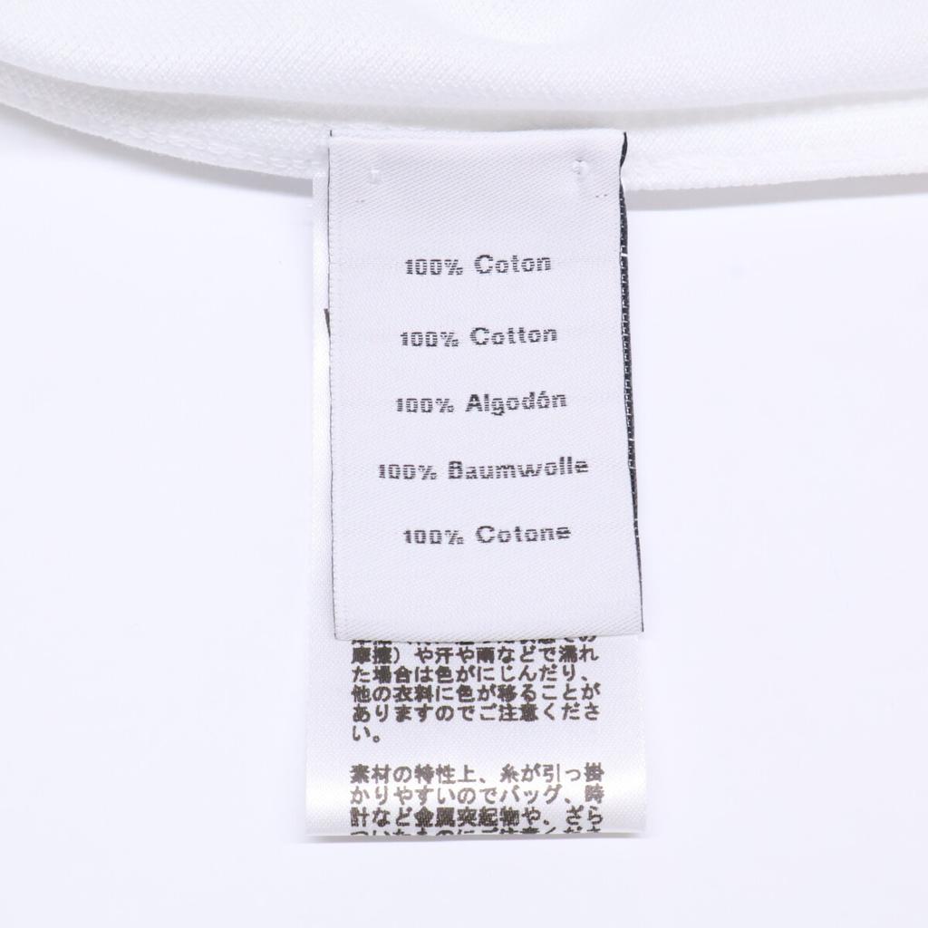 Hermes 467990HA Steppstich Baumwoll-Oberteile L weiß Gebraucht