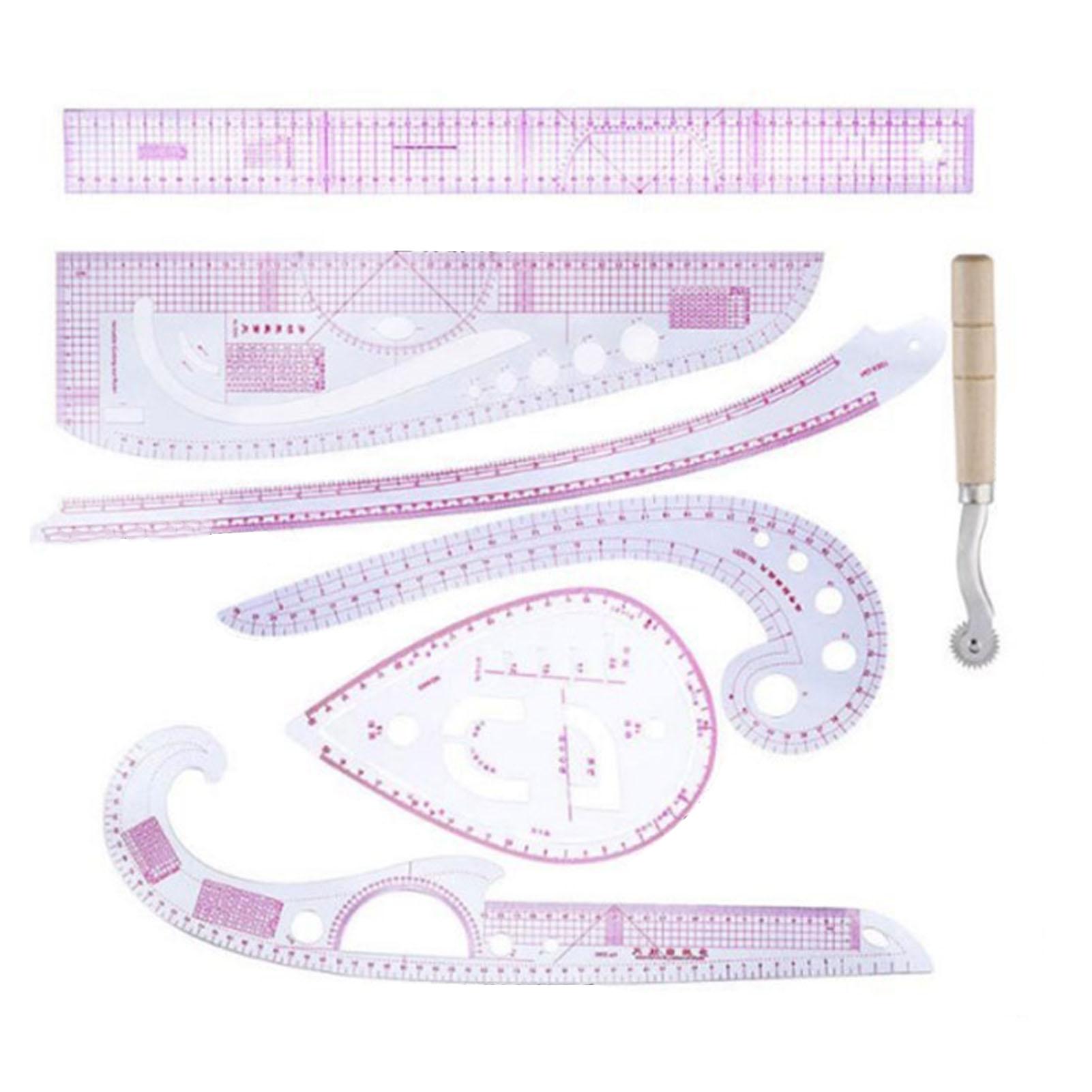 

7pcs Clothing Measuring Ruler Set Sewing Curve Ruler Fabric Dressmaking Craft for DIY Designer Pattern Maker Tailor
