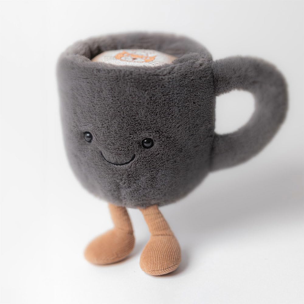 Jellycat Amusement Coffee Cup Plush Toy Drinking Plush Toy Fun Gift Idea 5.5" - -