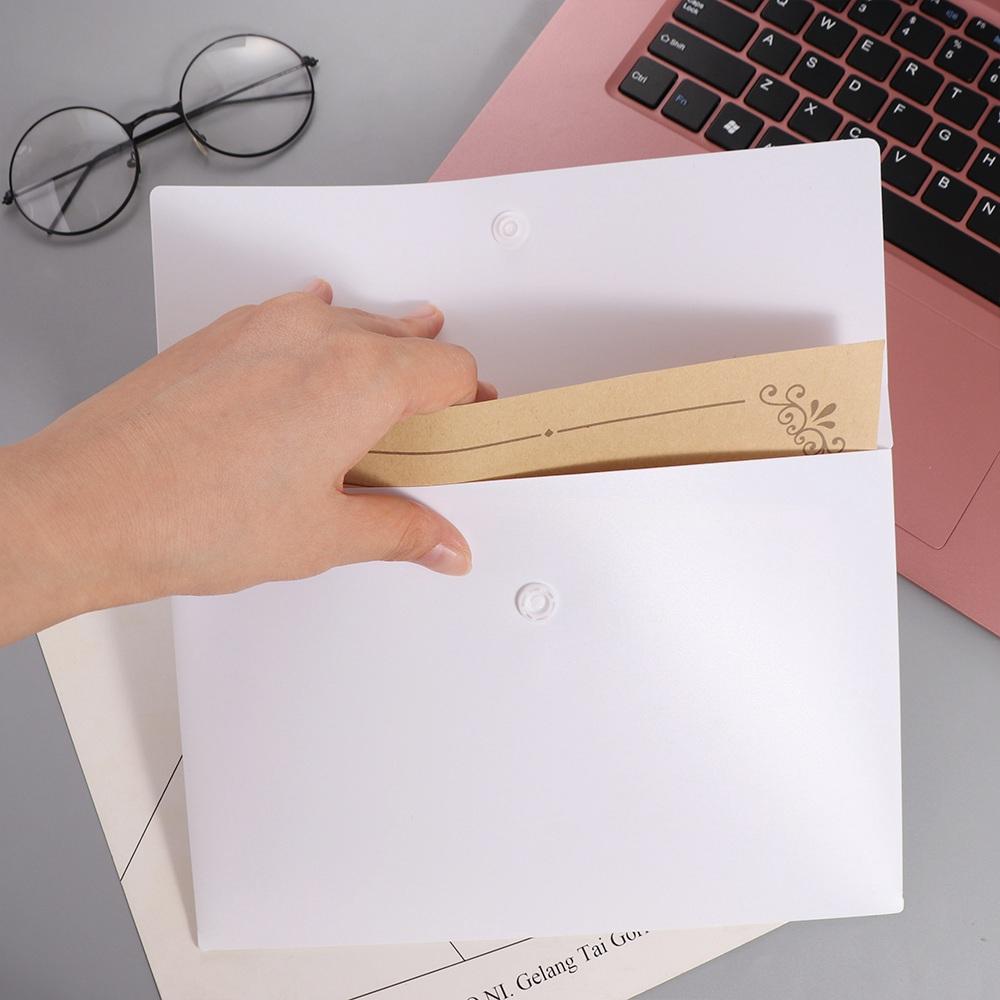 Cosmetic Makeup Bags Document Folder With Snap Button Closure File Organizer  Test Paper