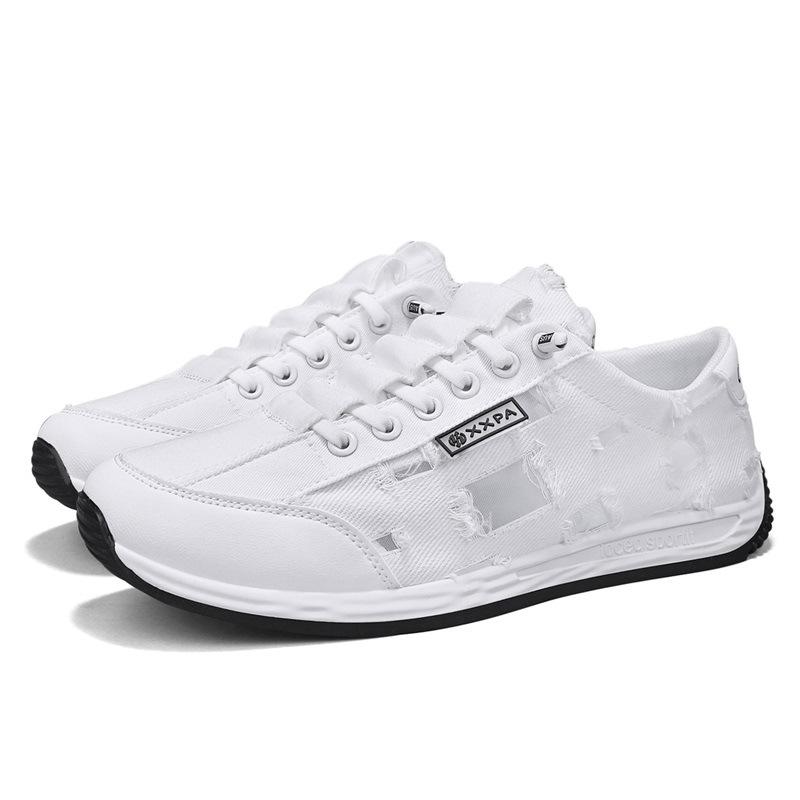 Men's Shoes Summer Breathable Thin Canvas Shoes Men's Casual Versatile Non-slip Low-top Board Shoes