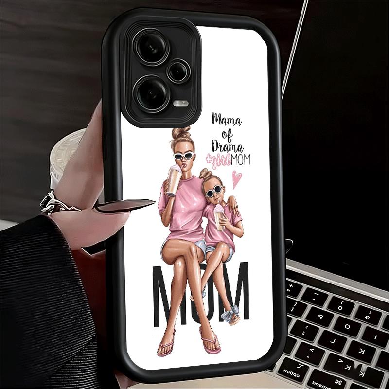 Phone Case for Xiaomi Redmi Note 15 14 13 Pro Plus Baby Mom Girls Shell 12S 11 11S 11T 5G 14S Soft Silicone Funda