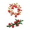 Lightweight Alloy Cranberry Brooch Fashion Accessory Pin For Everyday Wear And Stylish Occasions With Lasting Shine