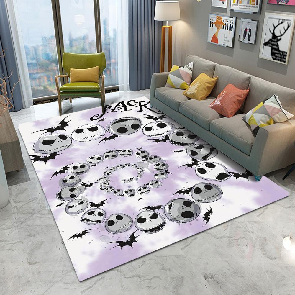 Disney The Nightmare Before Christmas Area Rug Non-Slip Bedroom Kitchen Bathroom Entracne Rug Living Room Washable Carpet