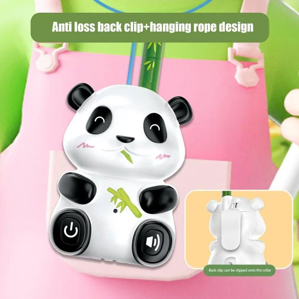 2Pcs Panda Kids Walkie Talkie Toys Transceiver Parent-child Intercom Machine  Outdoor