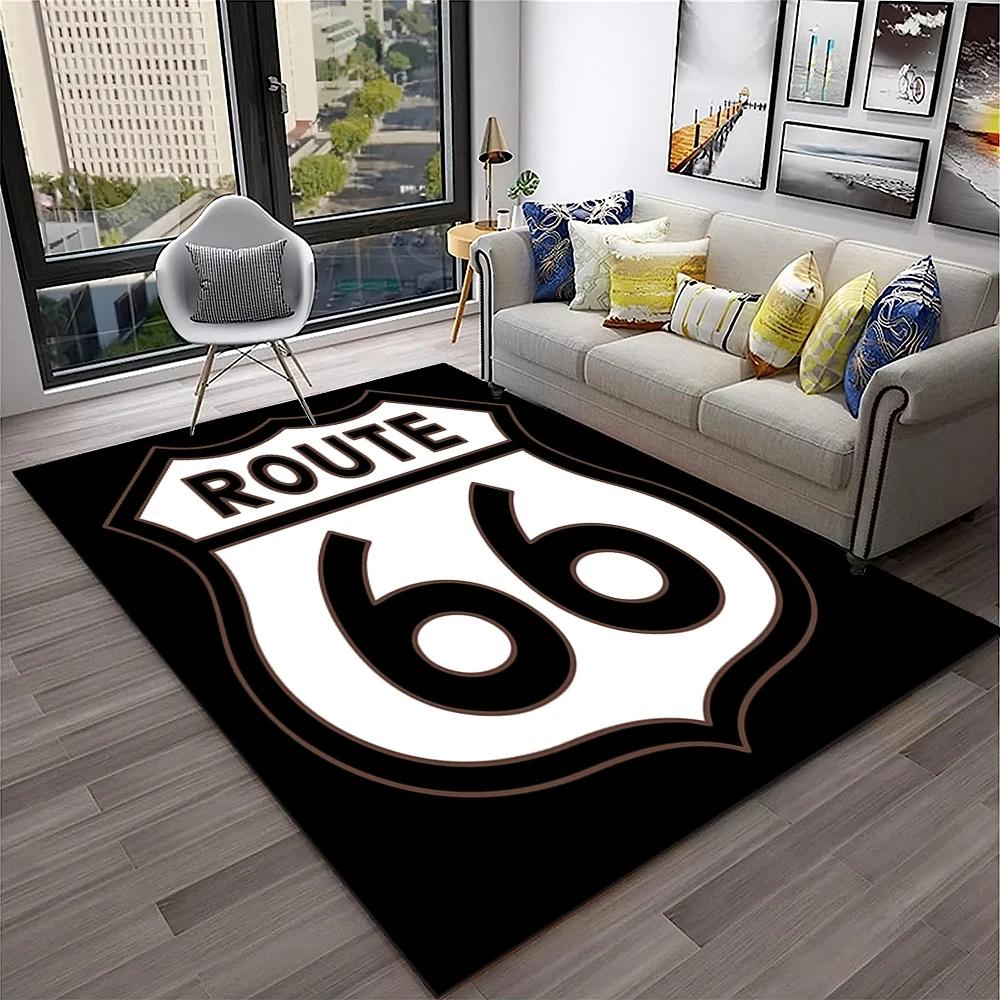 Mother Road,Historic Route 66,mãe estrada Carpet Rug for Home Living Room Bedroom Sofa Doormat Decor,Area Rug Non-slip Floor Mat