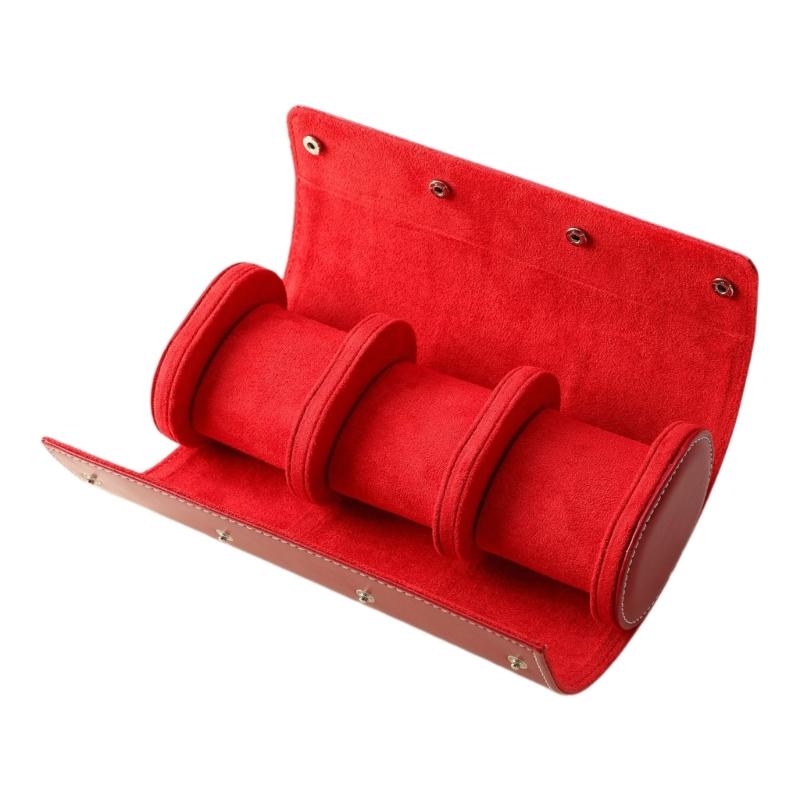 

Винтажный PU чехол-ролл для часов Кожаная коробка для хранения часов Стильный контейнер для часов Коробка для демонстрации часов Материал PU для путешествий