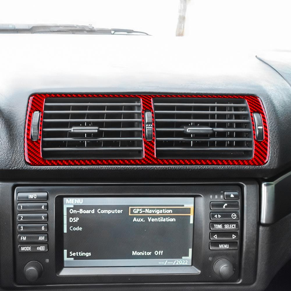 AIRSPEED For BMW 5 Series M5 E39 1998-2003 Accessories Carbon Fiber Sticker Car Air Vent CD Panel Handle Interior Trim Cover