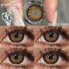 Color Contact Lenses Fashion Black Eye Lenses 1 Pair Beauty Gray Soft Contact Lenses Yearly Colored Lenses for Eyes