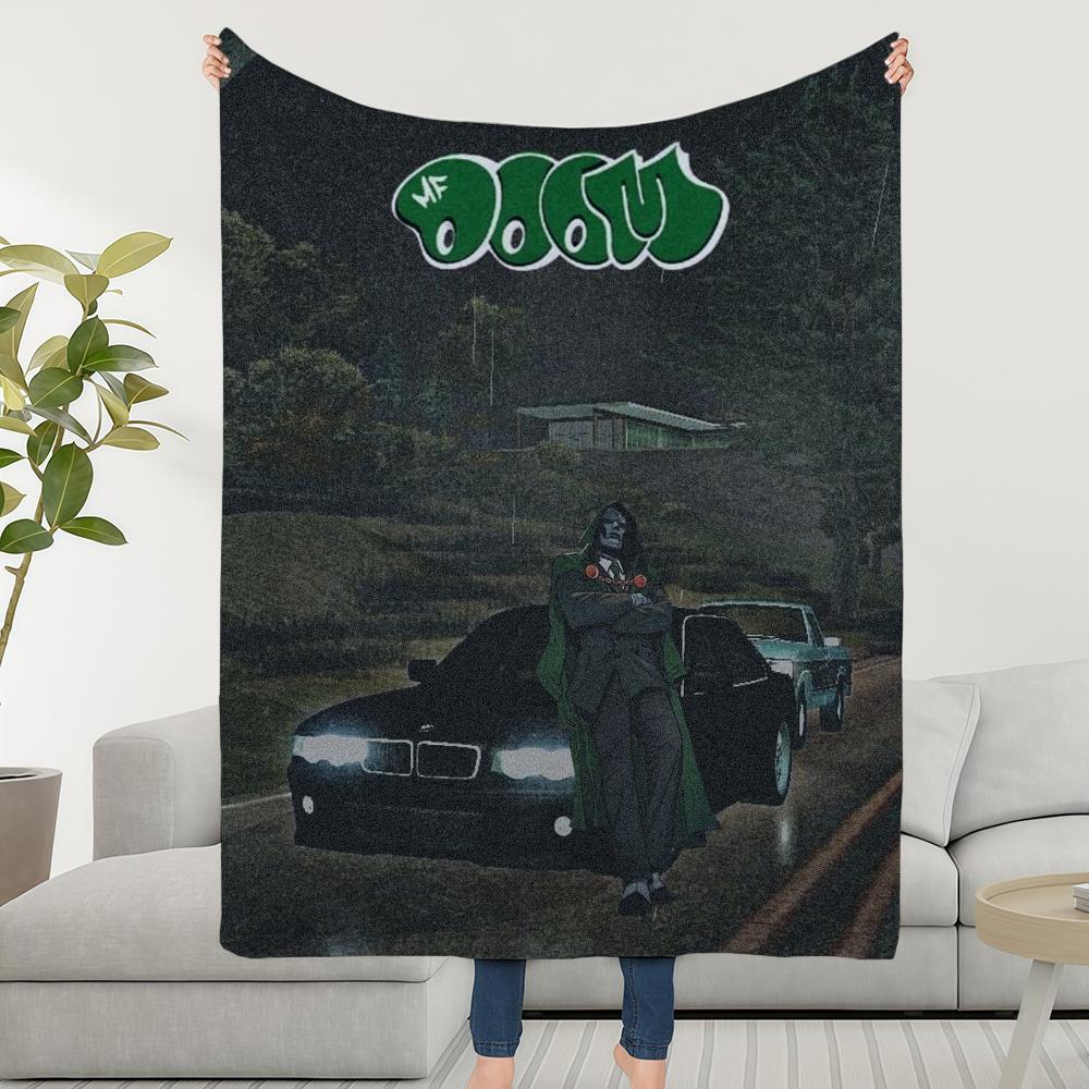 D-DOOMS-ES Blanket Throw M-MFS-ES Super American Cosy Plush Living Room Sofa Rapper Couch Childish Birthday Gifts