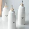 Ceramic Oil Bottle Kitchenware Oil Pot Soy Sauce Vinegar Bottle Condiment Jar Commercial Creative Light-Blocking Decanter