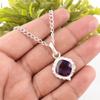 Natural Amethyst Gemstone 925 Solid Silver Jewelry Handmade Small Pendant 1.50" PP-2-2
