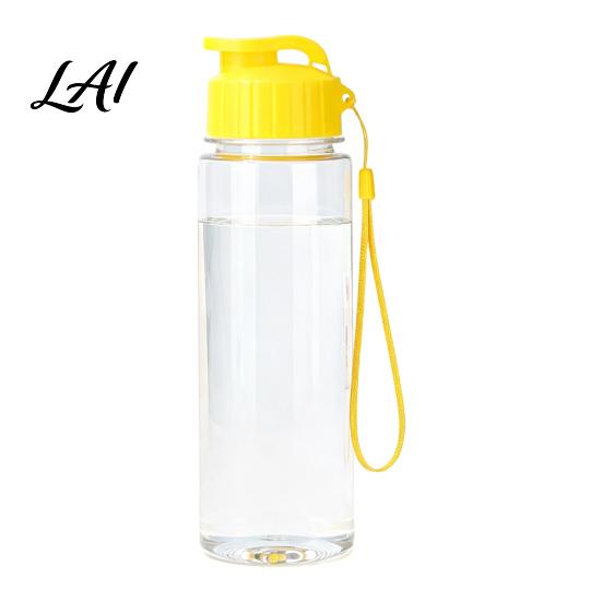 Outdoor Camping Water Bottle Sports Bottle with Flip Lid And Lanyard Portable Leak-proof PET Everyday Hydration Cup Lightweight Fitness Jug,