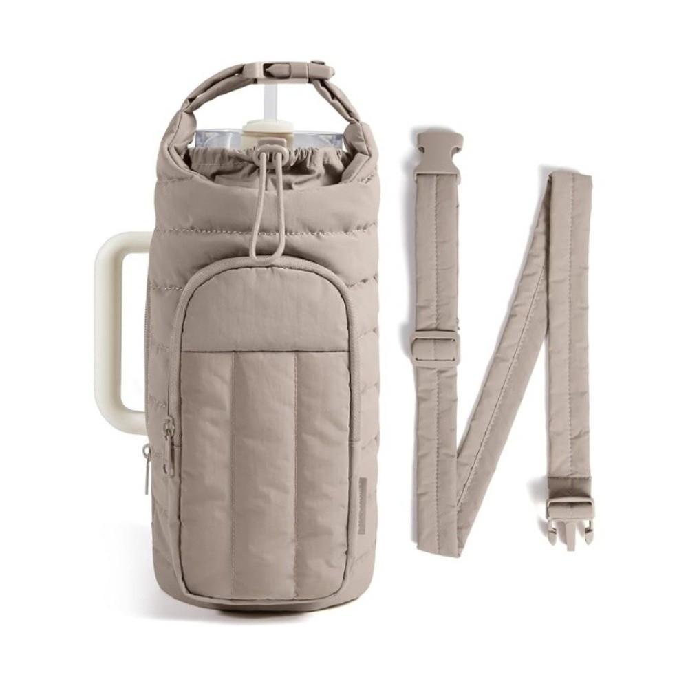 Water-resistant Water Bottle Holder Bag with Strap Portable Insulating Cup Sleeve Large Capacity Gym Accessories