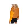 Under Armour Unstoppable Color Block Casual Sports Cropped Sweatshirt Women tops Honey-Orange 1379845-802