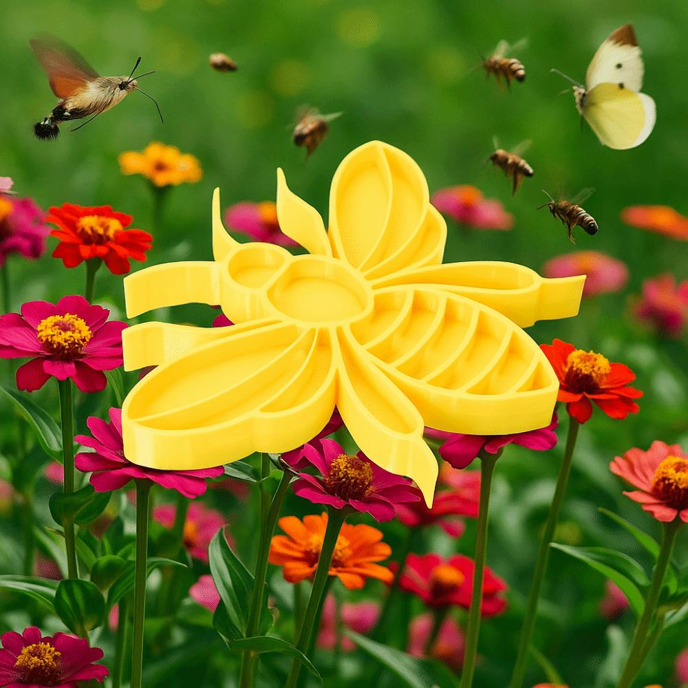 Plastic Insect Drinking Cup Bee/Beetle Shape Bees Water Feeder Creative Bee Drinker Yard Decor