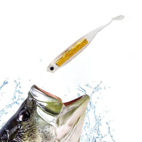 Měkká nástraha Swimbait Rybářská nástraha Lure 3D Oči Realistický Vzhled Jasná Barva Mini Velikost Přenosná Venkovní Rybaření Umělá Nástraha