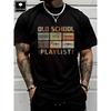 Cassette Music Vintage Old School Playlist Men and Women Cotton T-shirts for Everyday Comfortable